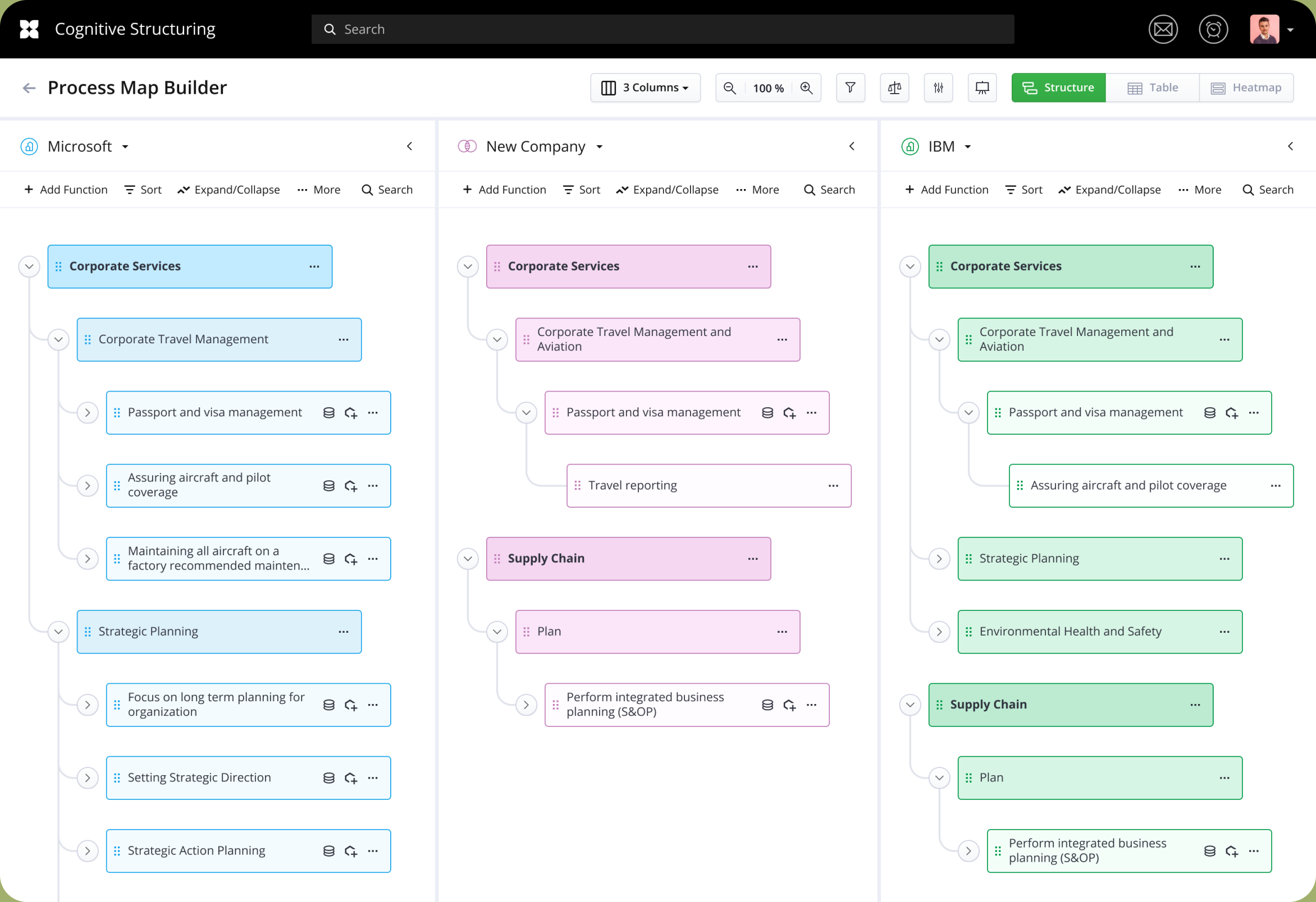 Cognitive Structuring process map builder
